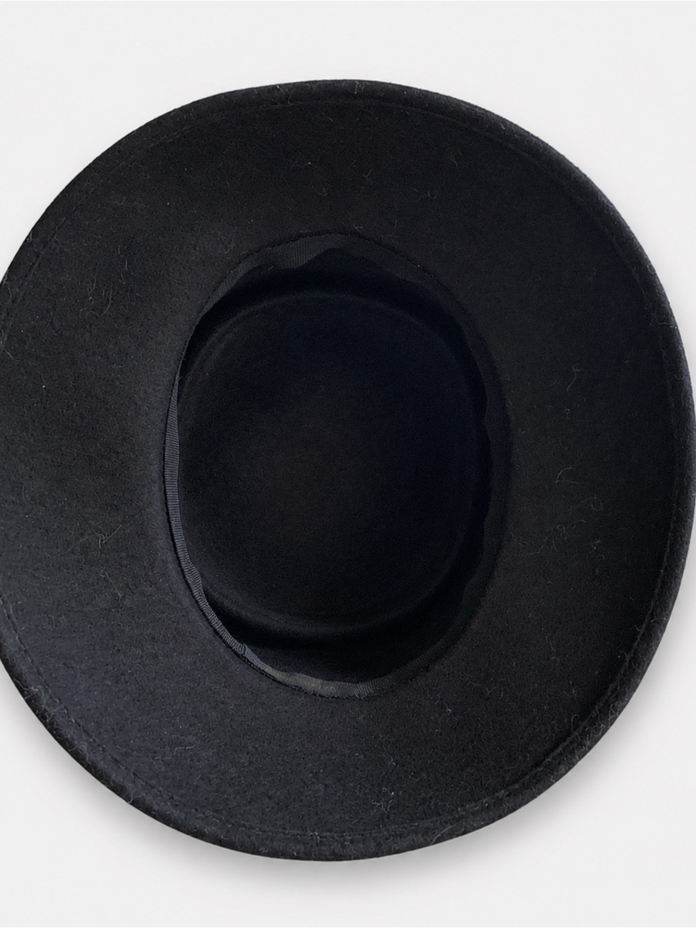 Accessorize Black Wool Felt Hat with Feather Rosette - Picture 5 of 6